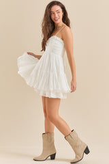 White Slip Mini Dress