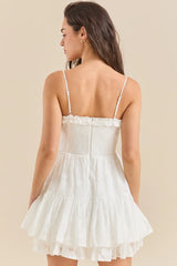 White Slip Mini Dress