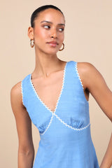 Light Blue Mini Dress