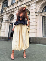 Bandeau Top and Wide-Leg Pants Two Piece Set