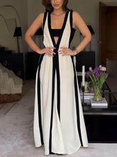 Colorblock Loose Maxi Dress