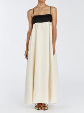 Black White Slip Maxi Dress