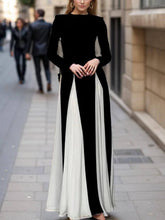 Glam Black Paneled Tulle Skirt Maxi Dress