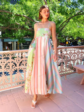 Graffiti Print Slip Maxi Dress