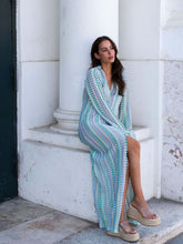 Boho Crochet Knit Maxi Dress