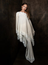 Ivory Lace Shawl Top and Mermaid Skirt Set