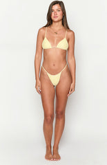 Yellow Stripe Bikini Sets