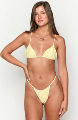 Yellow Stripe Bikini Sets