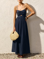 Navy Blue Cami Maxi Dress