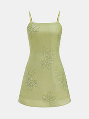 Lime Green Slip Mini Dress