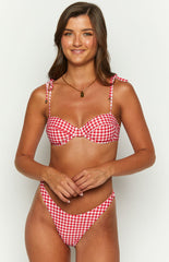Red Gingham Bikini Sets