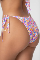 Purple Floral Triangle Bikini Sets