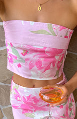 Light Pink Floral Print Top