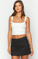 Black Pencil Mini Skort