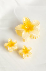 Lovely Yellow Flower Clip 3 Pack