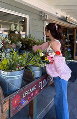 Light Pink Open Front Knit Cardigan