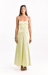 Light Yellow Slip Maxi Dress