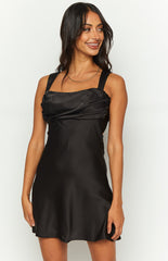 Black Backless Mini Dress