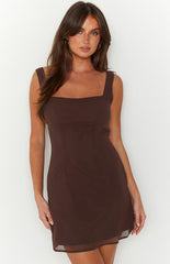 Brown Bodycon Mini Dress
