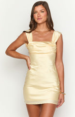 Light Yellow Mini Dress