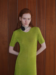 Basic Knit Casual Maxi Dress