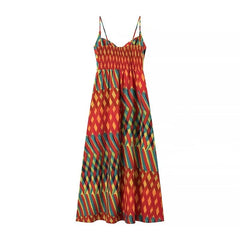 Bold Geo Print Maxi Dress