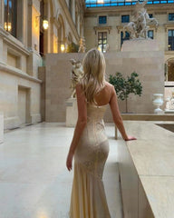 Elegant Beige Bodycon Textured Midi Dress