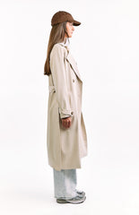 Cream Belted Trench Coat