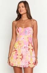 Strawberry Girl Print Mini Dress