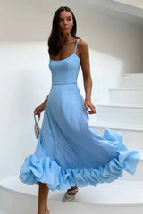 Chic Spaghetti Strap Midi Dress