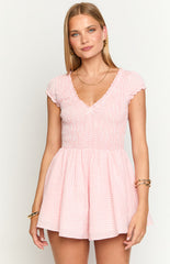 Pink Gingham Mini Dress