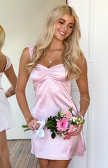 Light Pink Party Mini Dress