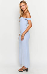 Lilac Off The Shoulder Maxi Dress