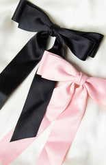 Black Bow Hair Clip