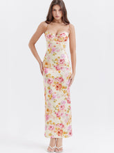 Yellow Floral Maxi Slip Dress