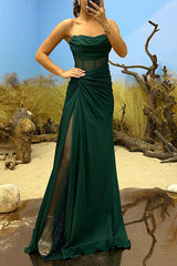 Eletant Satin Paneled Mesh Off Shoulder Maxi Dress
