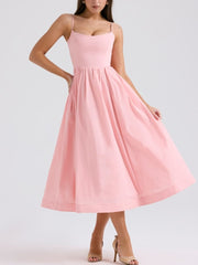 Baby Pink Slip Corset Sundress