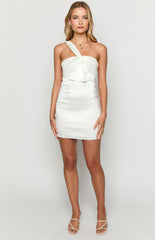 White One Shoulder Mini Dress
