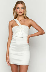 White One Shoulder Mini Dress