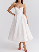 White Tulle Slip Midi Dress