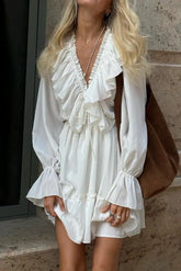 Summer In Italy Ruffled Mini Dress