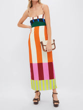 Chic Multi Striped Maxi Dress