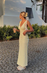 Butter Yellow Midi Dress
