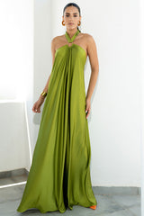 Satin Elegant Backless Maxi long Dress