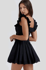 Jolie Pleated Corset Mini Dress