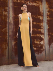 Color Block Sleeveless Jumpsuit