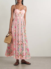 Pink Vintage Floral Slip Dress