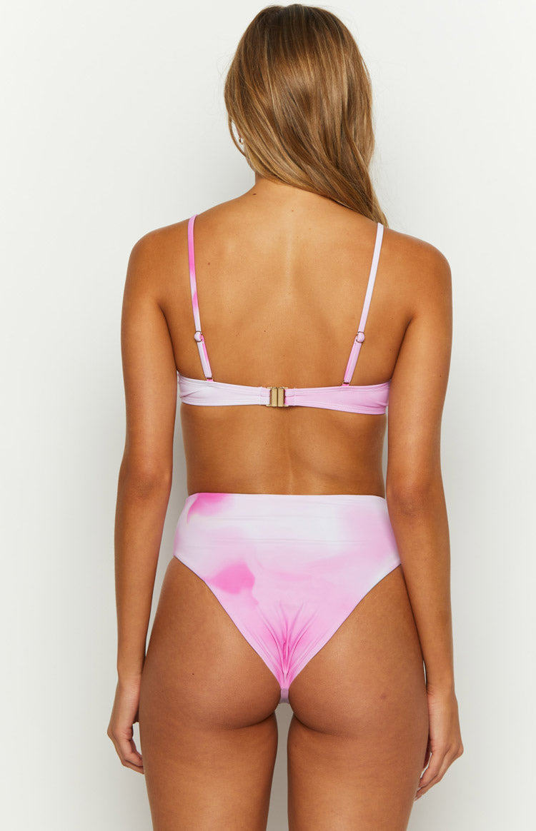 Montego Pink Print Underwire Bikini Sets