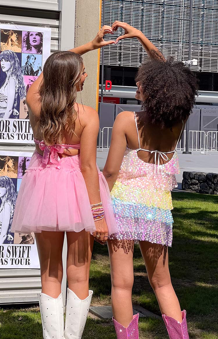 Light Pink Strapless Mini Dress