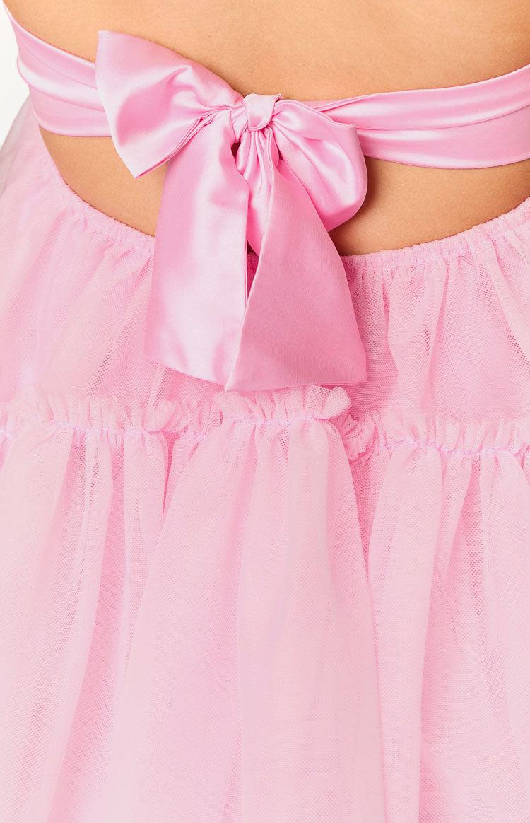 Light Pink Strapless Mini Dress